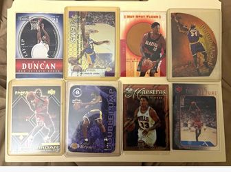 Collectible basketball cards, Michael Jordan, and many others