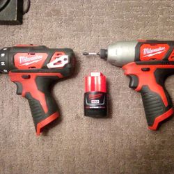 Milwaukee Impact And Drill 
