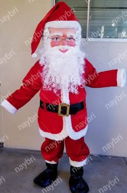 Santa Claus Mascot Costume for Sale