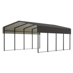 13x20 FT Heavy Duty Carport with Heavy Duty Metal Frame & Galvanized Steel Roof, Outdoor Car Ports Canopy Garage Car Shelter for Car,SUV,Truck, Boat, 