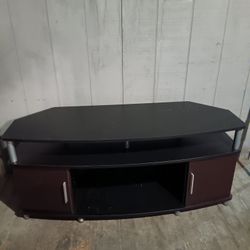 Dark Wood TV Stand