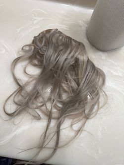 Ash Blonde Wavy Hair Extension Piece