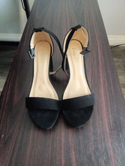 Women’s Black Suede Open Toe***MOVING OUT SALE***