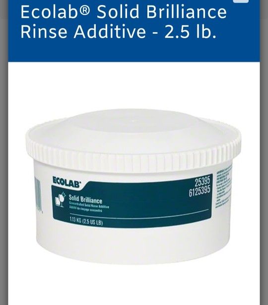 2 Ecolab Solid Brilliance 2.5lb