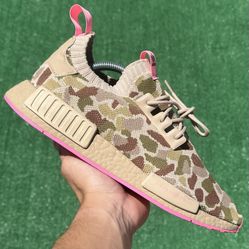 ADIDAS NMD_R1 PRIMEKNIT “CAMO / HYPER POP” (Size 9.5, Men’s)