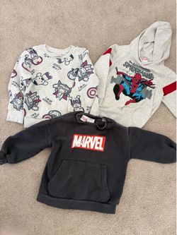 4t kids Marvel sweatshirt bundle