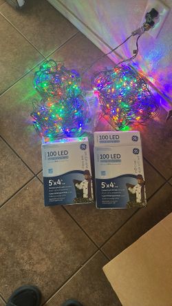 GE Cool White LED micro style LED Holiday Lights 20 Sq. Ft. Per Box  2 Boxes New