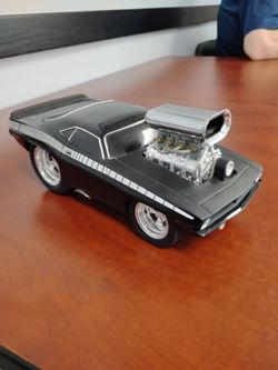 Vintage 1970 Cuda Muscle Machine Rare Find 1:18 Scale Diecast Black on Black Very good condition