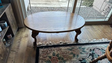 Solid Oak Coffee Table $225