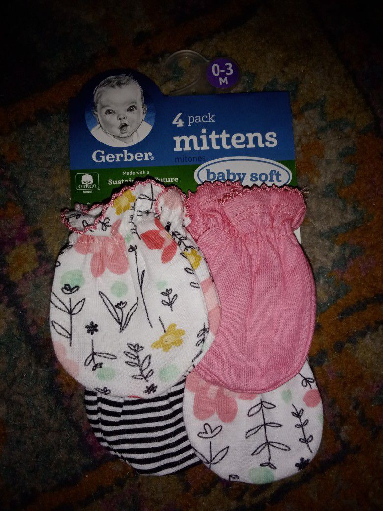 Baby Mittens Pack Of 4 