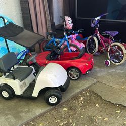 ATV GOLF CART, FERRARI KIDS ELECTRIC CARS