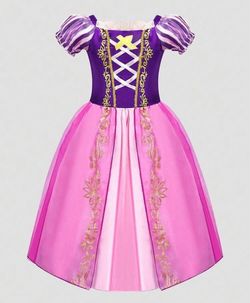 Girls Rapunzel Princess Costume Dress