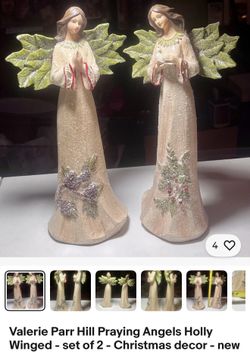 Set Of Two Angel Decor