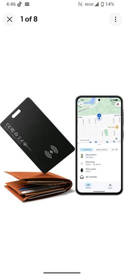Wallet Tracker Card for Android,Rechargeable Air Tag Wallet Finder, Thin and Lig