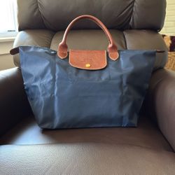 Longchamp Les Pliages Bag Navy Blue