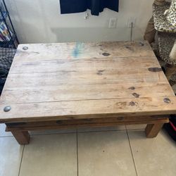 Large Rustic Coffee Table 
