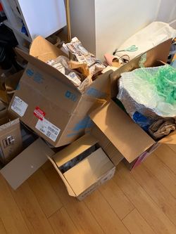 Free, moving boxes, and packing materials