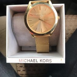 Gold MK Watch 