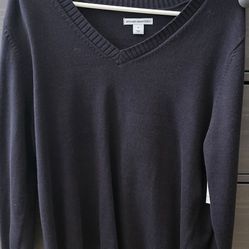 Cotton Black Sweater  XL