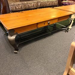 Ethan Allen Pine Coffee Table 