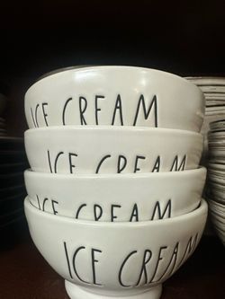 ICE CREAM BOWLS (4 pieces RAE  DUNN. ARTISAN COLLECTION BY MAGENTA™