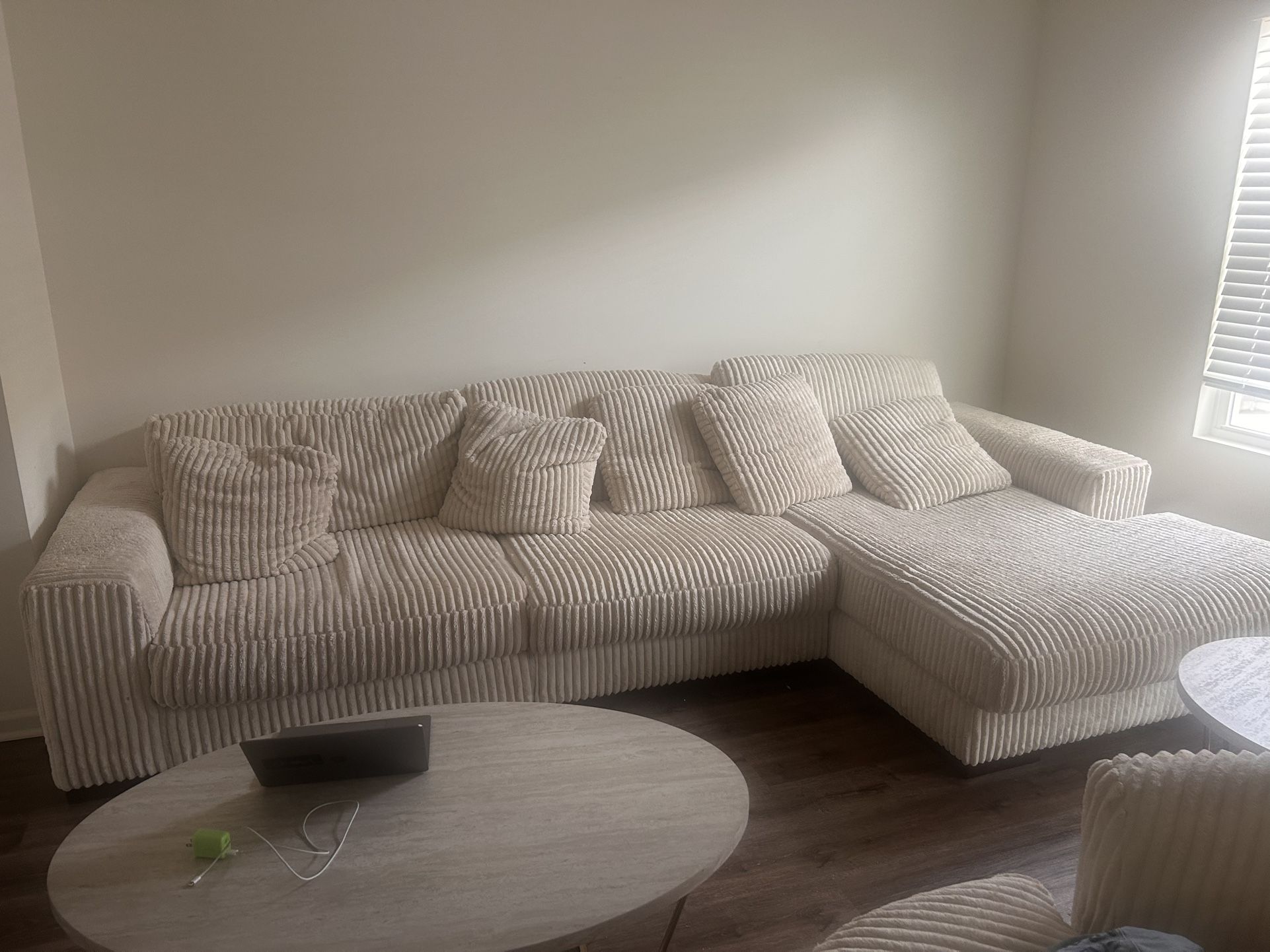 Sectional And Swivel Chair