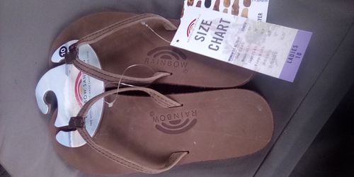 Rainbow 301  women's sandals Expresso size 10