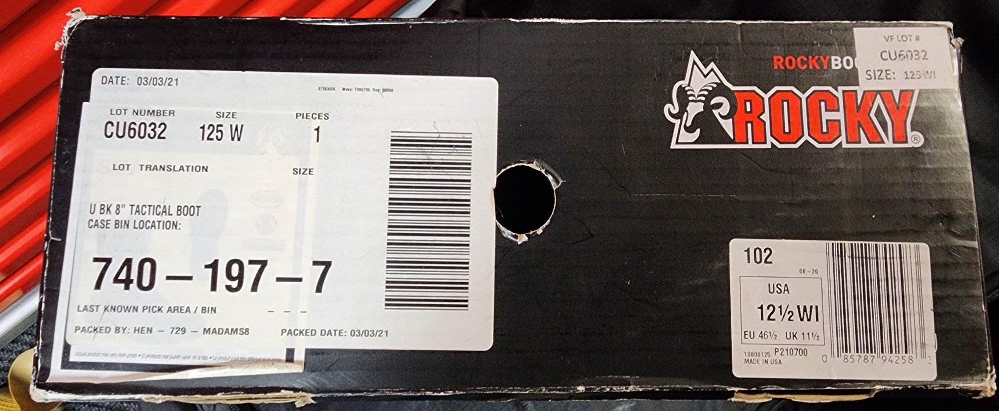 Black Rocky S2V combat boot