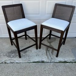 Pottery Barn Monty Cane Stools