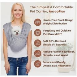 Dog Carriers for Small Dogs, Front Facing Small Dog Carrier, Hands Free Pet Carrier, Size Adjustable Cat Carriers, Reducing Back Pain, Safe Soft Cotto