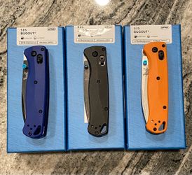 Benchmade 535 Bugout 3 Colors to choose from