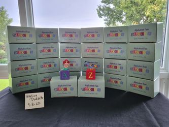 RARE 26 PIECE COMPLETE SET DISNEY APLHABET BLOCKS