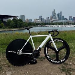 Zipp 950 Disk With Front Superteam Tri Spoke Quick Release