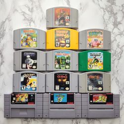 SNES & N64 Games Kirby, 007 And More READ DESCRIPTION 
