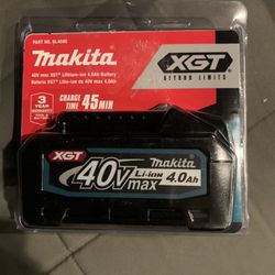 Makita 40V  Max XGT 4.0 AH Battery