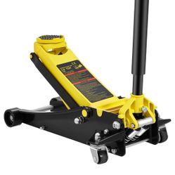 VEVOR Low Profile Floor Jack 3 Ton Heavy Duty Steel Dual Piston Rapid Pump
