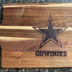 Dallas Cowboys Acacia Wood Cutting Board