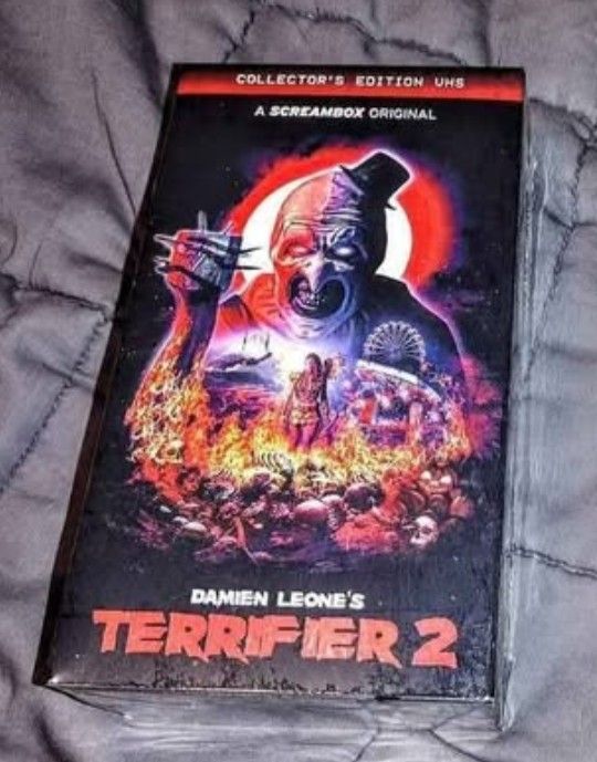Terrifier 2 VHS set never opened.