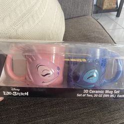 Disney Lilo And Stitch 3d Mug Set
