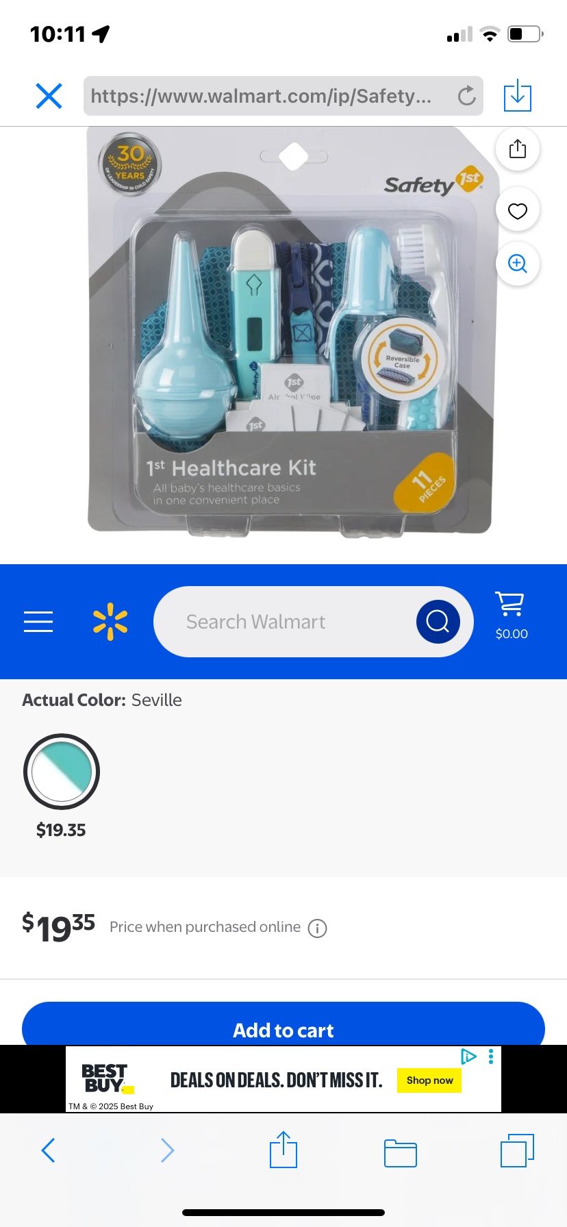 Baby Healthcare Kit , New , 11 Pc.