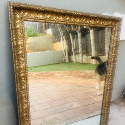 Vintage Gold Framed Mirror