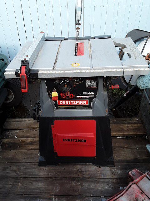 10 in table saw Craftsman