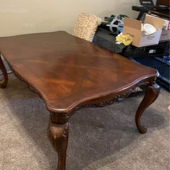Formal dining table