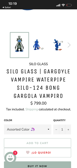 SILO GLASS SILO GLASS | GARGOYLE VAMPIRE WATERPIPE