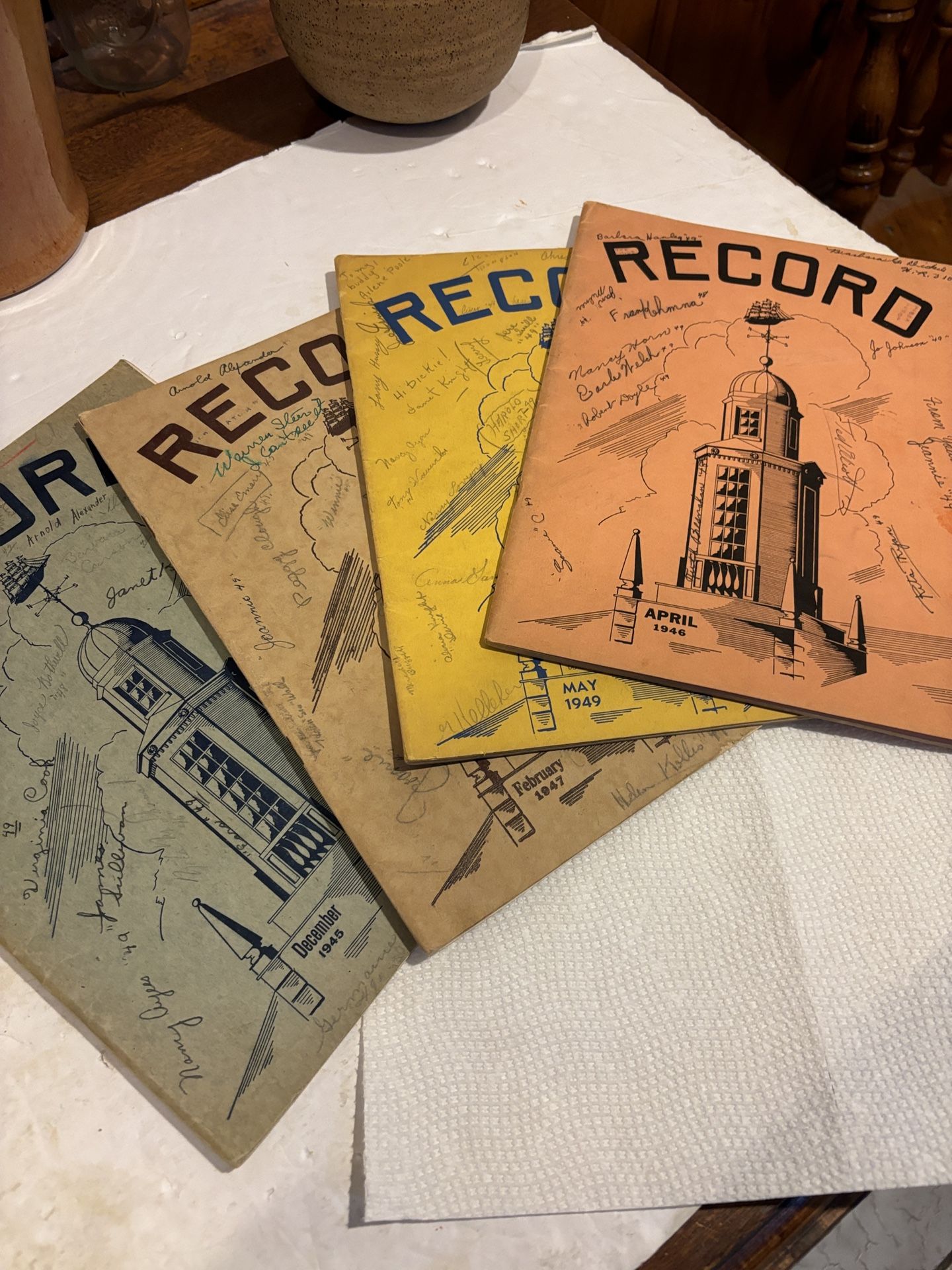 4 Newburyport High School Periodicals 1940s