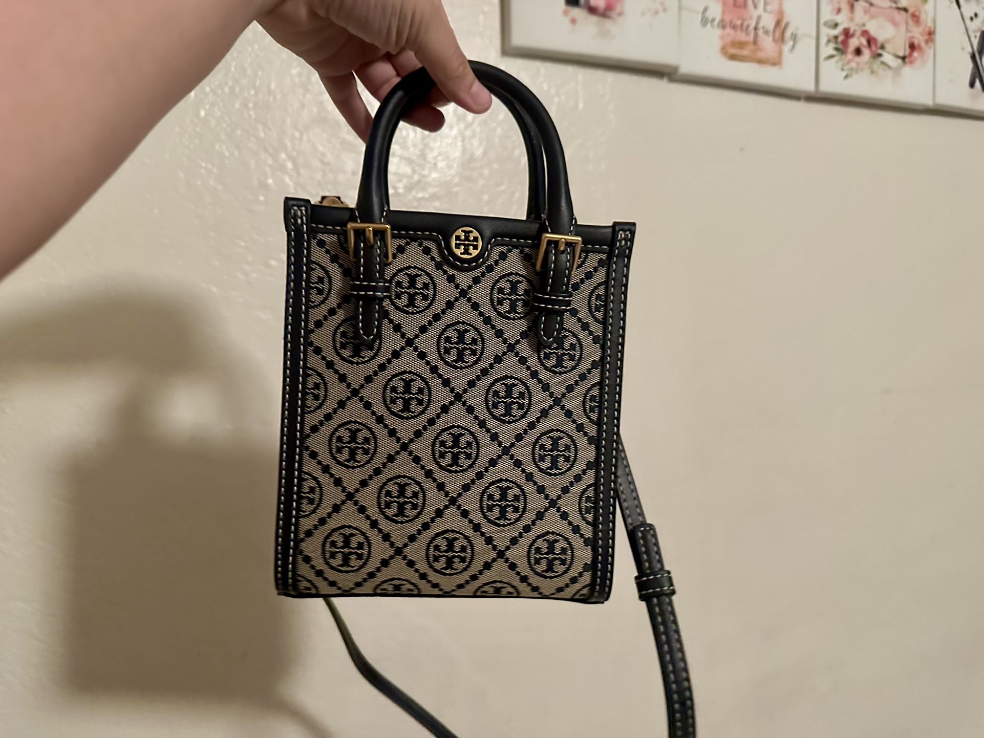 Mini T Monogram tote