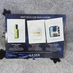 La Mer skincare sample card set