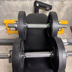 Adjustable dumbbells 