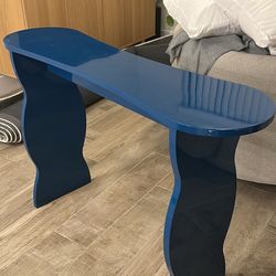 Blue, Modern, Eclectic Console Table