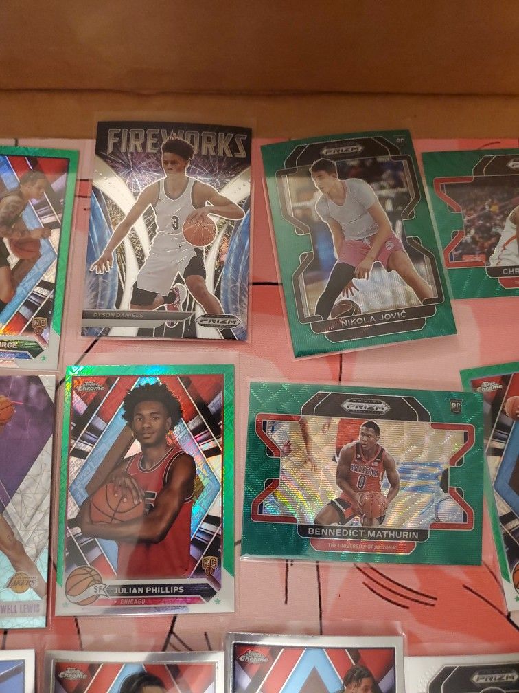 Basketball Trading Cards Rookie Lot Near Mint